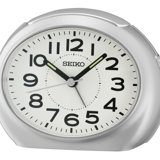 SEIKO WEKKER METALLIC ZILVER QHE193S - 256031