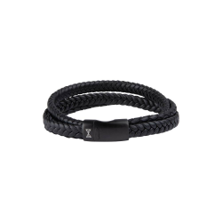 AZE JEWELS ARMBAND THREE TRING BLACK AZ-BL002-D-210 - 257159