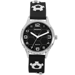 PRISMA KINDERHORLOGE KIDS VOETBAL ZWART CW.350 - 257310