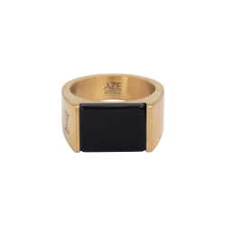 AZE JEWELS RING ROCKS ONYX DORE AZ-RG006-C-020 - 257382
