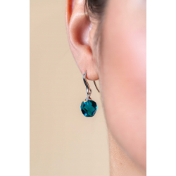 ZINZI ZILVEREN OORHANGERS BLAUWE KRAAL ZIO266B - 257657