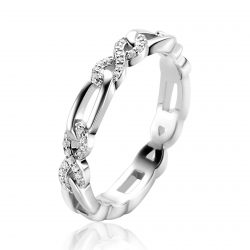 ZINZI ZILVEREN RING INFINITY MET ZIRKONIA ZIR2570 - 257678