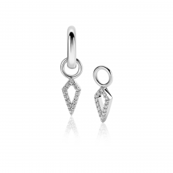 ZINZI ZILVEREN OORBEDELS IN VLIEGERVORM ZIRKONIA ZICH2497 - 258308