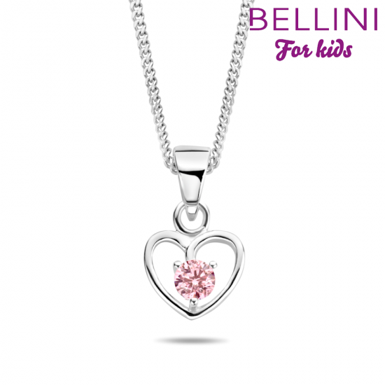 BELLINI ZILVEREN COLLIER MET HANGER BLOEM ROSE 574.067 - 258624