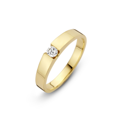 BRILJANT GOUDEN RING STRETTO 1 X 0.06 CRT 757271006 - 258778