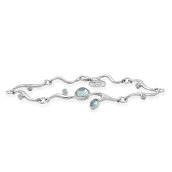RABINOVICH ZILVEREN FANTASIE ARMBAND BAND OF BLEU 82701051 - 258859