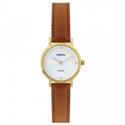 PRISMA HORLOGE TITANIUM PARELMOER WIT 26MM 5ATM GOUD P.1403 - 258879