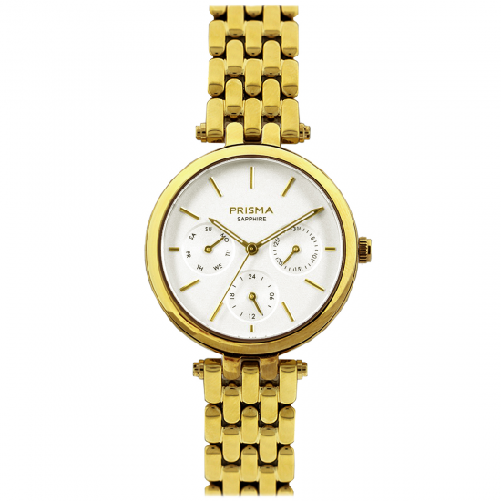 PRISMA HORLOGE TOISE GOUDKLEURIG WIT P.3003 - 258893