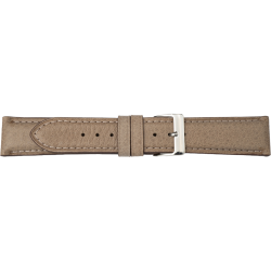 PEBRO HORLOGEBAND LEER TAUPE 109018 - 259137