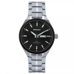 PRISMA HORLOGE CENTURY ZWART STAAL P.2436 - 259173