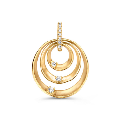 GOUDEN HANGER FANTASIE MET ZIRKONIA  HB128310 - 259262