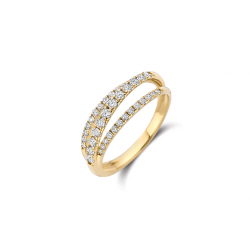 BLUSH RING MET LG DIAMANT CROSSOVER LG1057Y - 259380