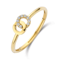 BLUSH GOUDEN RING CIRKELS MET ZIRKONIA 1282YZI - 259402