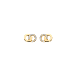 BLUSH GOUDEN OORNOPPEN CIRKELS MET ZIRKONIA 7397YZI - 259407