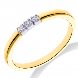 14KRT G/W RING 3-0.06 CRT H SI GGA2033 14K - 259542
