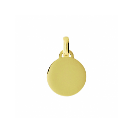GEELGOUDEN GRAVEER HANGER ROND 4017966 - 258687