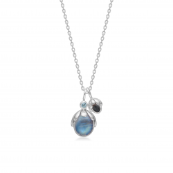 RABINOVICH ZILVEREN COLLIER BUD MET MAANSTEEN, BLAUWE KWARTS EN BLAUWE TOPAAS 83802021 - 259718