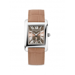 DAMES HORLOGE CLASSIC CARREE SMALL SECONDS, CALFS LEATHER STRAP FC-235BR2C6 - 259743