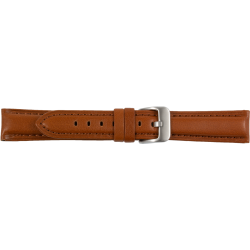 PEBRO HORLOGEBAND LEER BRUIN 32124 - 259771