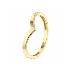 GEELGOUDEN FANTASIE RING  V MODEL 4023389 - 258066