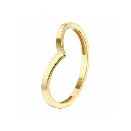 GEELGOUDEN FANTASIE RING  V MODEL 4023389 - 258066