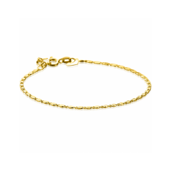 ZINZI Gold ARMBAND MET FANTASIE PLAATJES 17-19cm ZGA497 - 259164