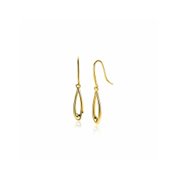 ZINZI GOLD GOUDEN OORHANGERS MET OPEN PEERVORM 25MM ZGO541 - 259085