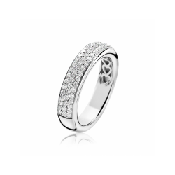 ZINZI zilveren ring wit ZIR1183 - 259453