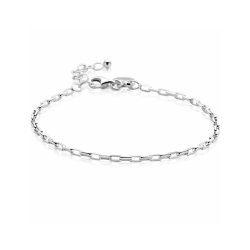 ZINZI zilveren paperclip schakel armband (2,2mm breed) 18-20cm ZIA2845 - 259460