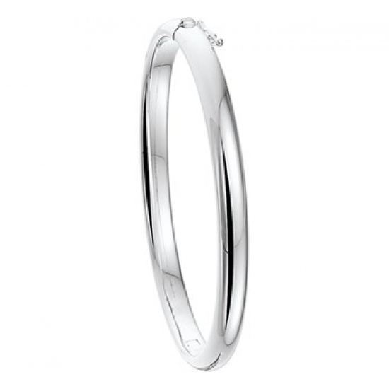 SLAVENBAND ZILVER GLAD MET SCHANIER 6MM 1001404 - 24141