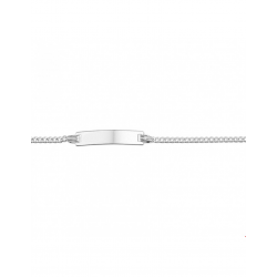 ZILVEREN PLAATARMBANDJE GOURMET RECHTE PLAAT 9-11CM - 42959