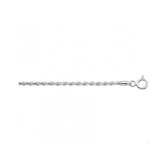 ZILVER KOORD COLLIER 42 CM 1002187 - 30629