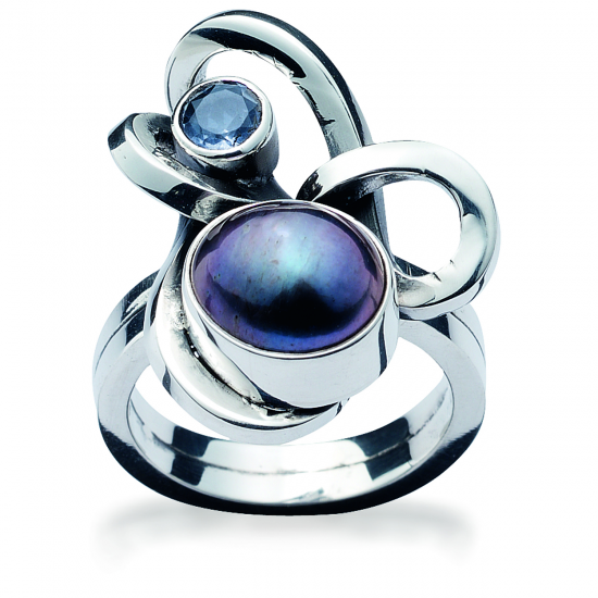 RABINOVICH RING ZILVER MET ZOETWATERPAREL 05703071 - 32288