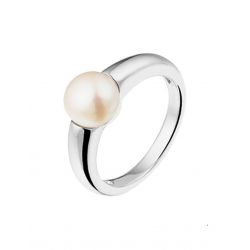 ZILVEREN FANTASIE RING MET ZOETWATERPAREL 1314341 - 42533