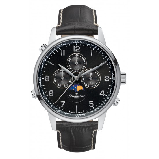 FROMANTEEL GLOBETROTTER MOON PHASE BLACK GT-0532-001 - 44522