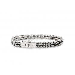 SILK ARMBAND ZILVER  BAKSLOT 235 - 45684