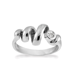 RABINOVICH RING ZILVER FANTASIE MET WTTIE TPOAAS  69703006 - 46357