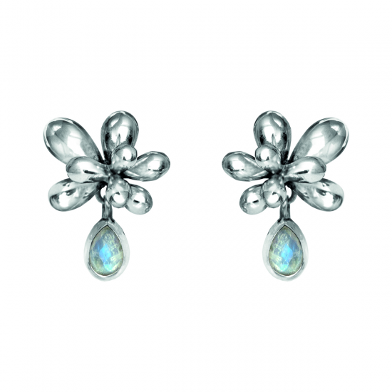 RABINOVICH  ZILVER OORKNOPPEN MET MAANSTEEN 59205021 - 46362