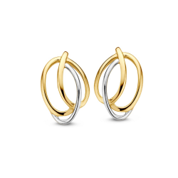 GOUDEN OORKNOPPEN BICOLOR OB406908 - 51505