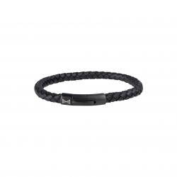 AZE JEWELS ARMBAND IRON SINGLE STRING BLACK AZ-BL004-C-195 - 255125